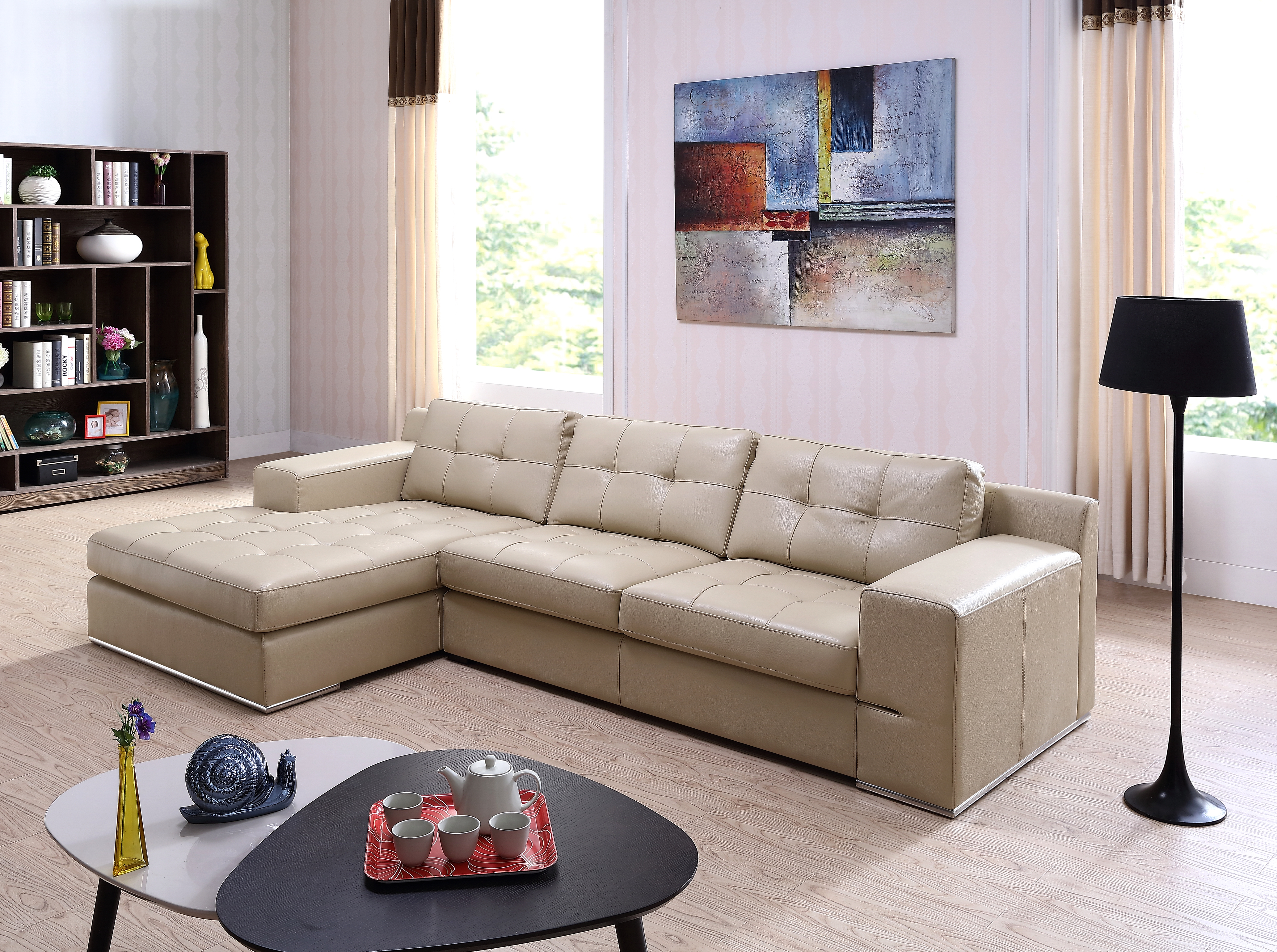 картинка Восхитительный угловой кожаный диван Lazio, Soho Loft от Sohogallery.ru