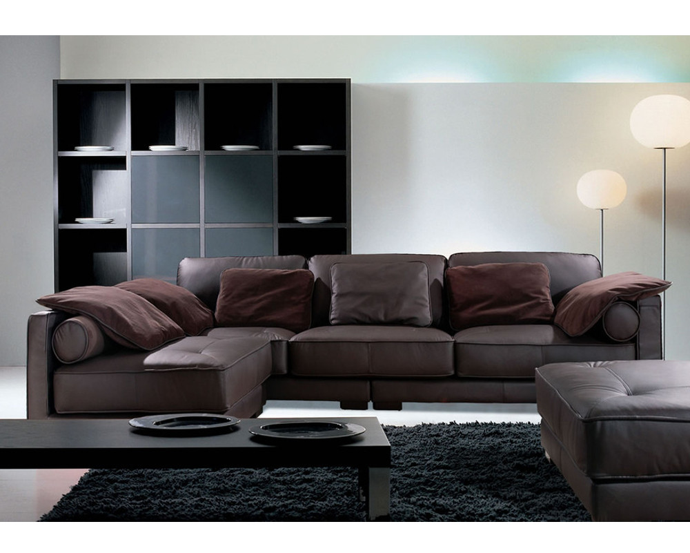 картинка Классический кожаный угловой диван California, Soho Loft от Sohogallery.ru
